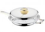 Patelnia z pokrywą ze stali szlachetnej